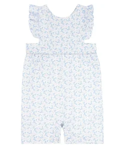 minnow Baby Girls Pinafore Romper Briland Blue Botanic Fashion