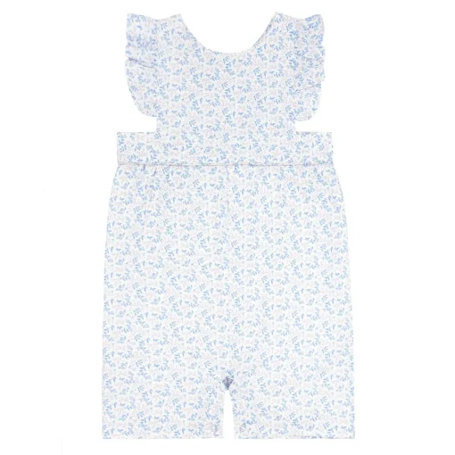 minnow Baby Girls Pinafore Romper Briland Blue Botanic Fashion