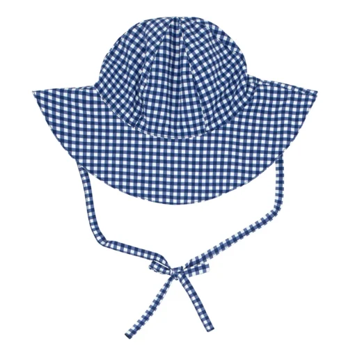 minnow Baby Sunhat | Swim Navy Gingham Sale