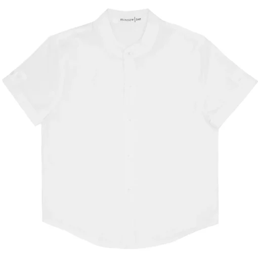 minnow Boys Button Down Shirt | White Best