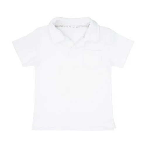 minnow Boys French Terry Polo Shirt | Swim White Best