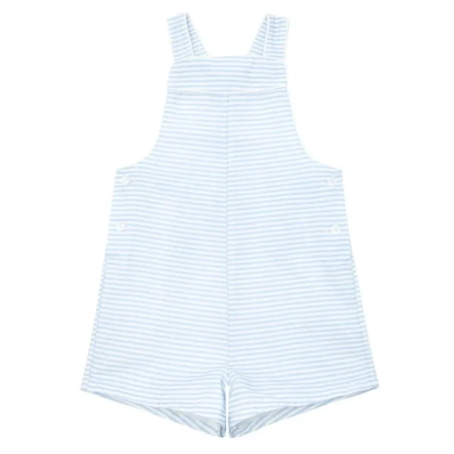 minnow Boys Overall Powder Blue Stripe Outlet