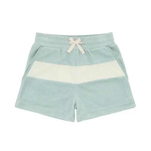 minnow Boys Sage Colorblock Terry Short | Swim Sage And Cream Outlet
