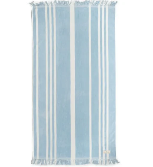 minnow Business & Pleasure Beach Towel, Vintage Blue Stripe Fashion