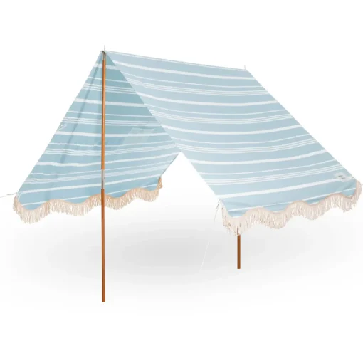 minnow Business & Pleasure Premium Beach Tent, Vintage Blue Stripe Hot