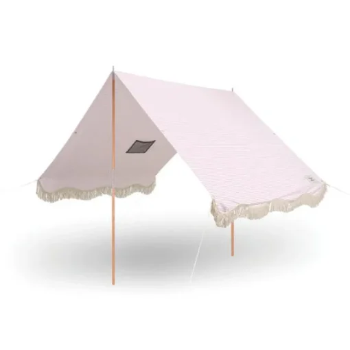 minnow Business & Pleasure Premium Beach Tent, Pink Stripe Hot