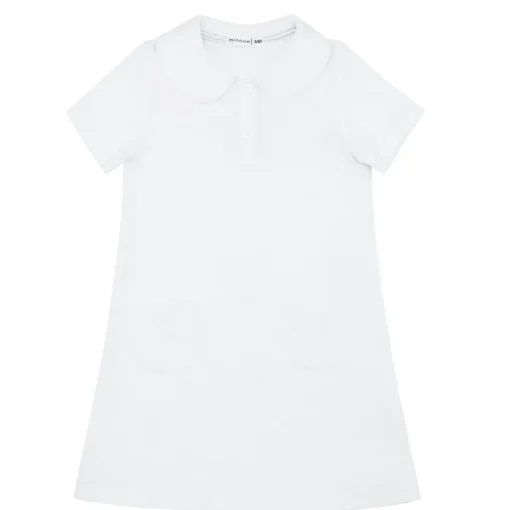 minnow Girls A-Line French Terry Dress | Swim White Outlet