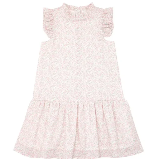 minnow Girls Drop Waist Dress Antique Floral Discount