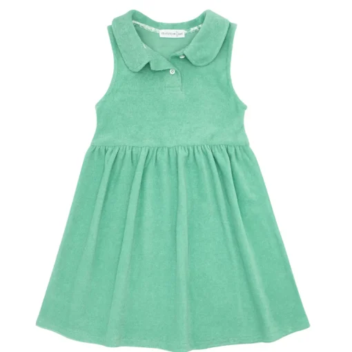 minnow Girls French Terry Tennis Dress Abaco Green Online