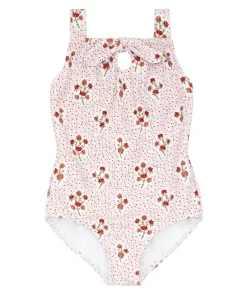 minnow Girls Gathered One Piece | Swim Raspberry Red Sale