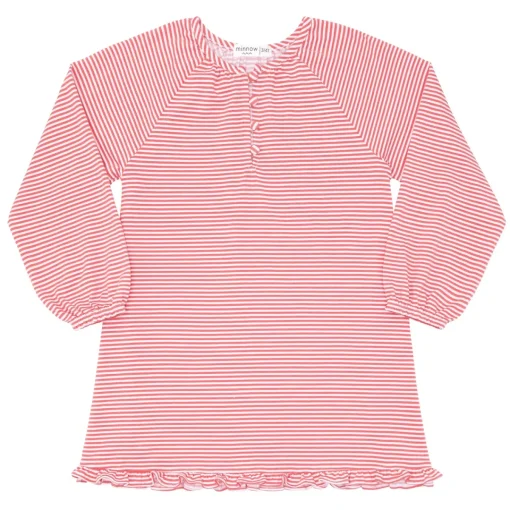 minnow Girls Pima Dress Red Stripe New