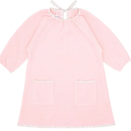 minnow Girls Pink French Terry Dress Pale Pink Best