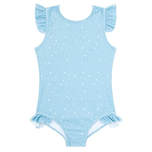 minnow Girls Ruffle Sleeve Rashguard One Piece Atlantic Star Sale