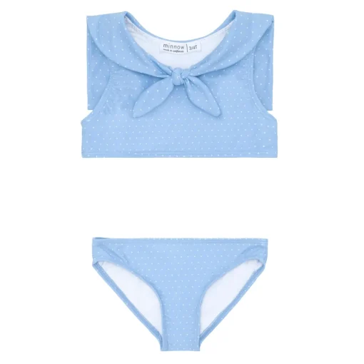 minnow Girls Sailor Bikini Mulberry Blue Dot Outlet