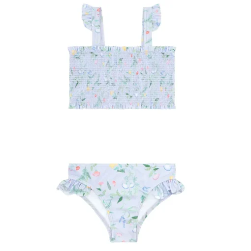 minnow Girls Smocked Bikini Bay Lavender Floral Sale
