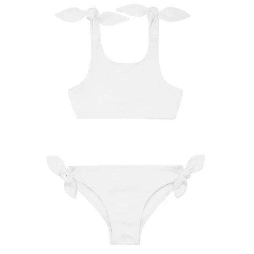 minnow Girls Tie Knot Bikini | Swim Capeside White Hot