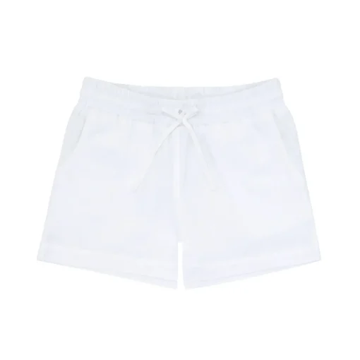 minnow X Fanm Mon Boy's Linen Short Coconut Grove White Hot