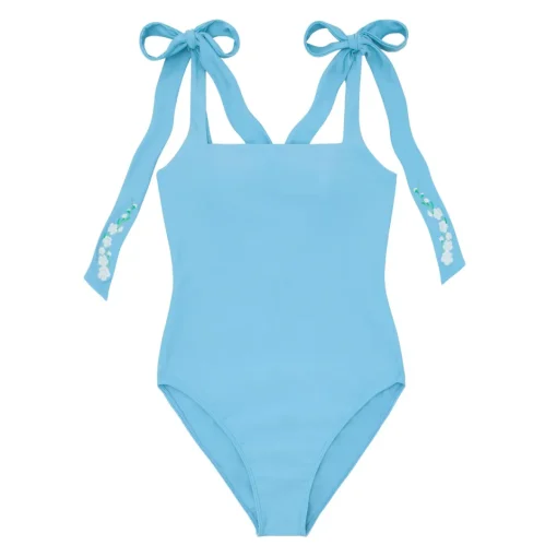 minnow X Fanm Mon Women's Tie Knot One Piece Lagoon Fashion