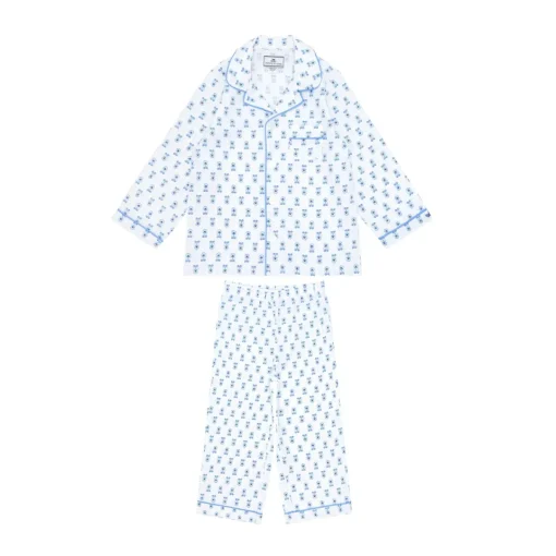 minnow X Petite Plume Unisex Pajama Set Botanical Block Print Outlet