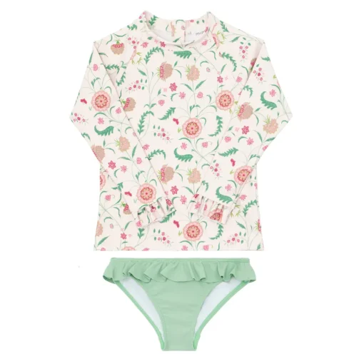 minnow X Sister Parish Girls Rashguard Set Cloister Botanical Fashion