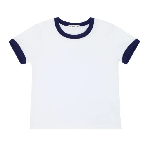 minnow Unisex French Terry Camp Tee White Clearance