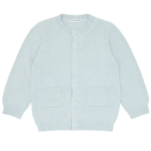 minnow Unisex Knit Cardigan Light Blue Hot