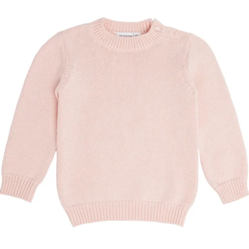 minnow Unisex Knit Sweater Soft Pink Outlet