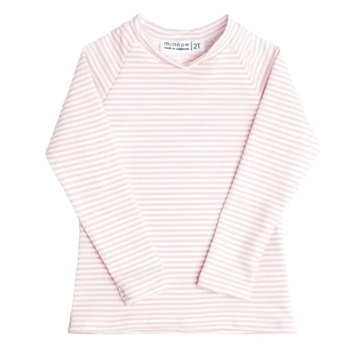 minnow Unisex Light Rashguard Pink Stripe Online