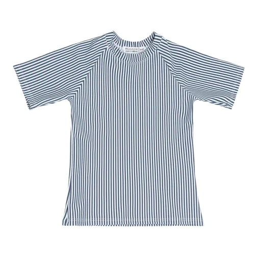 minnow Unisex Navy Stripe Short Sleeve Rashguard Hot