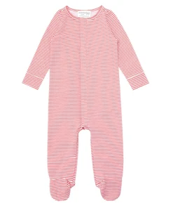 minnow Unisex Pima Footie Red Stripe New