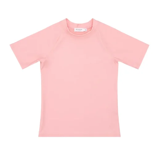 minnow Unisex Short Sleeve Rashguard Sorbet Pink Fashion