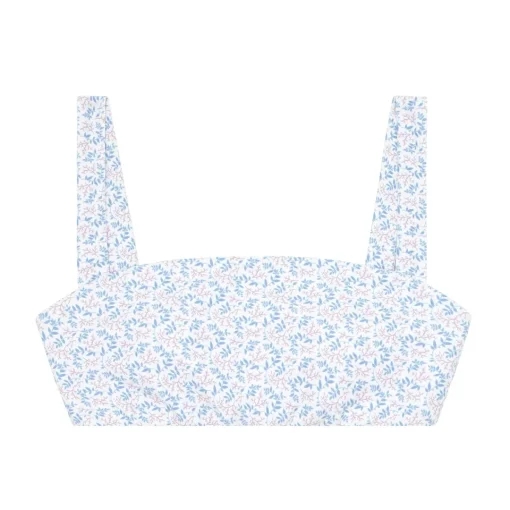 minnow Women's Bandeau Bikini Top Briland Blue Botanic Sale