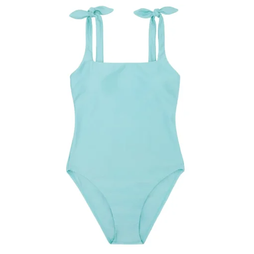 minnow Women's Tie Knot One Piece Azul Fashion