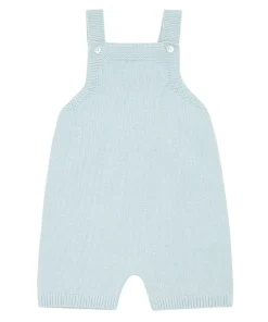 minnow Baby Blue Knit Overall Light Blue Clearance