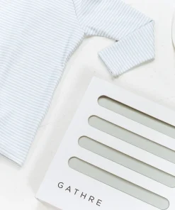 minnow Baby Boys' First Beach Day Bundle Powder Blue Stripe New