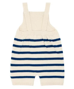 minnow Baby Breton Stripe Overall Breton Stripe Knit New