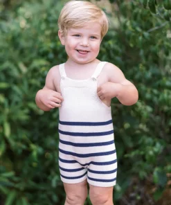 minnow Baby Breton Stripe Overall Breton Stripe Knit Best