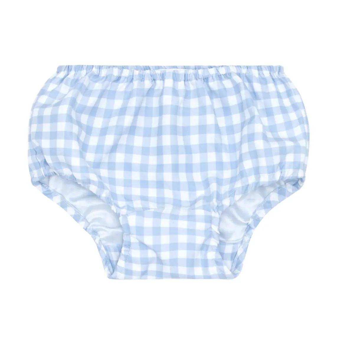 minnow Baby Diaper Cover | Swim Oasis Blue Gingham New