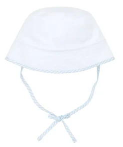 minnow Baby French Terry Bucket Hat | Swim White Hot