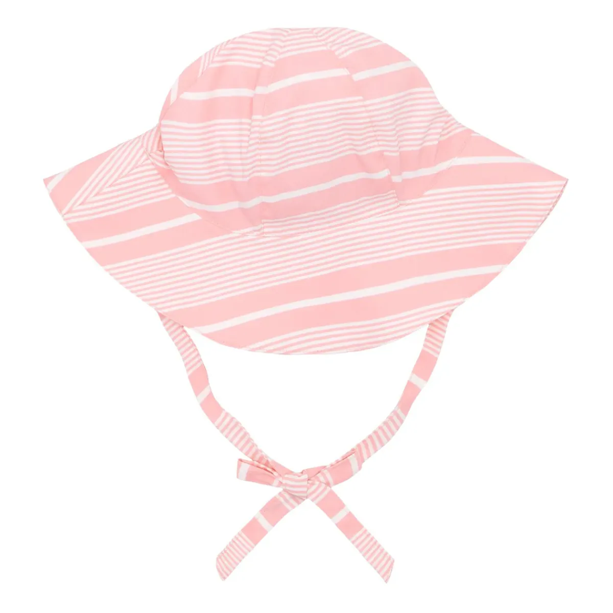 minnow Baby Sun Hat Sorbet Pink Stripe Clearance