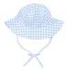 minnow Baby Sun Hat | Swim Oasis Blue Gingham Online