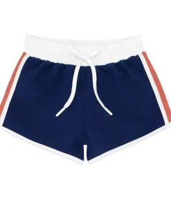 minnow Boys And Dusty Red Boardie | Swim Navy Fashion