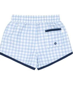 minnow Boys Boardie Oasis Blue Gingham Fashion