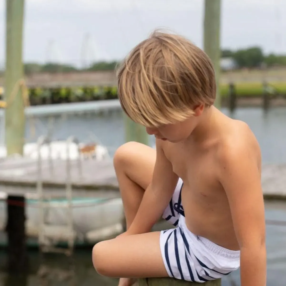 minnow Boys Boardie Breton Stripe Clearance