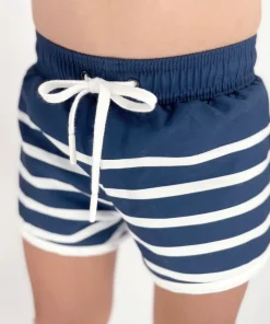 minnow Boys Boardie | Swim Navy Breton Stripe Outlet
