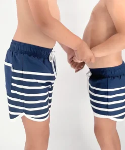 minnow Boys Boardie | Swim Navy Breton Stripe Outlet