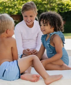 minnow Boys Boardie Peri Blue New