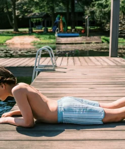 minnow Boys Boardshort | Swim Freshwater Stripe Best
