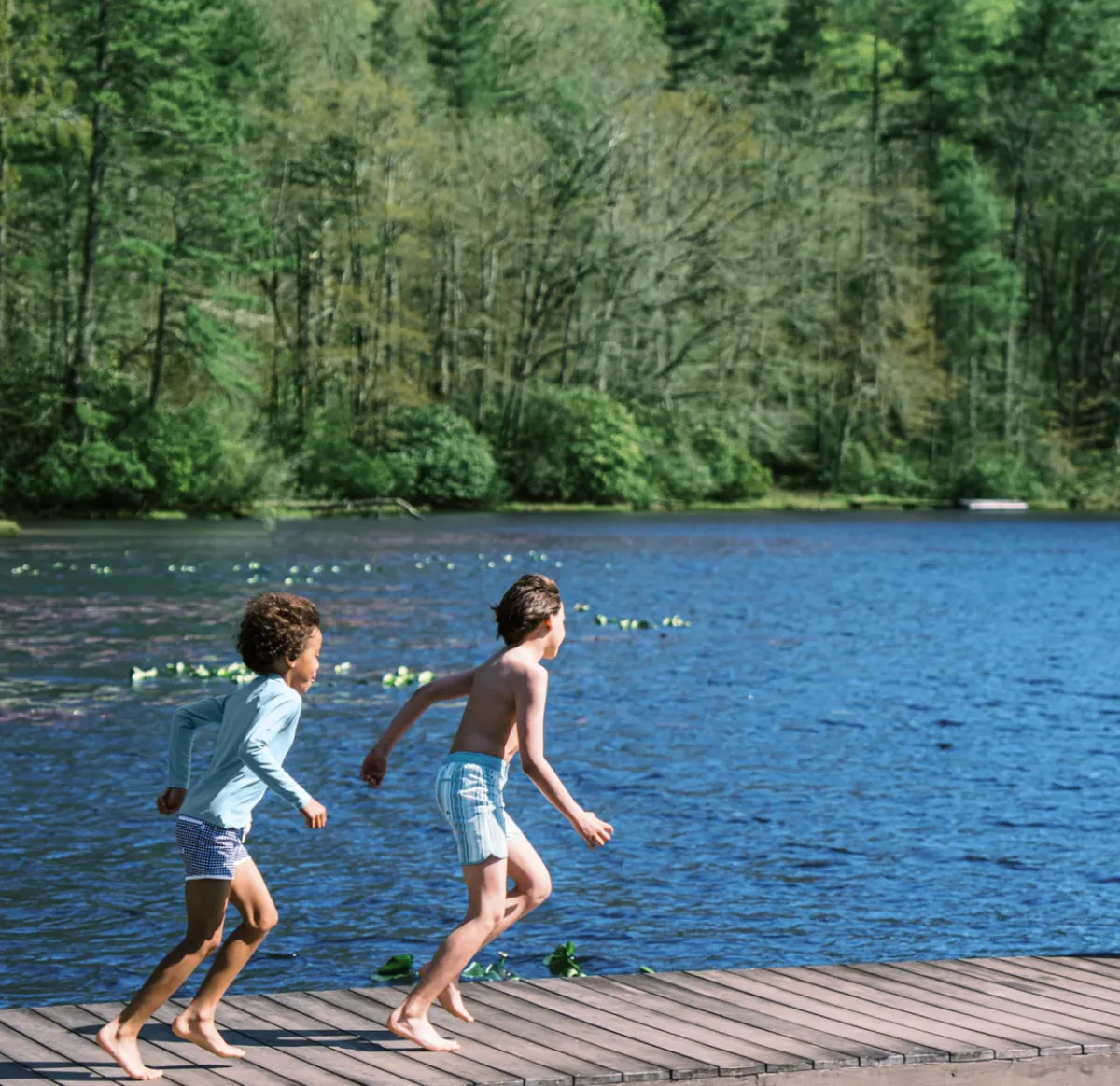 minnow Boys Boardshort | Swim Freshwater Stripe Best