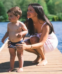 minnow Boys Brief | Swim Navy Breton Stripe Clearance